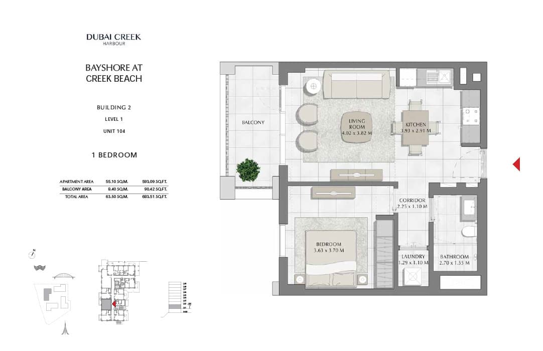 1 Bedroom Apartment - Type A 