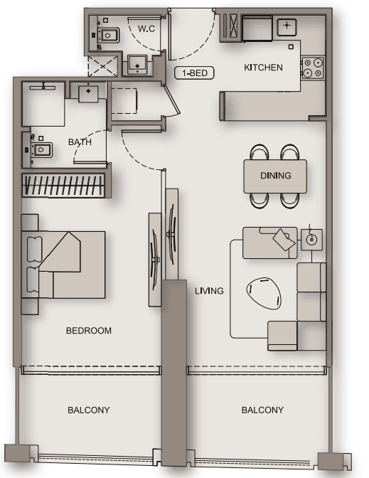 - 1 Bedroom – Type 8