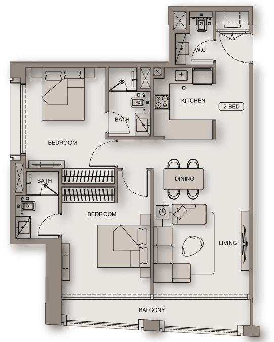  - 2 Bedroom – Type 3