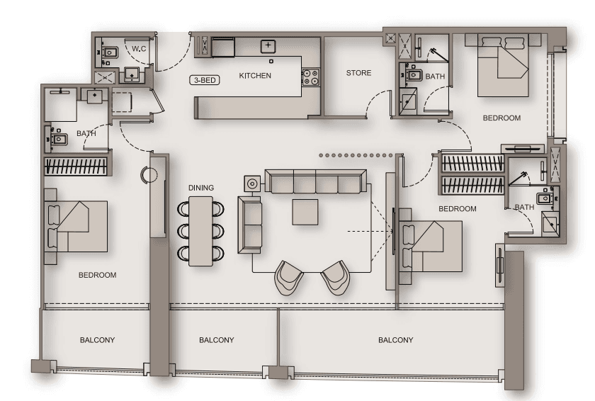  - 3 Bedroom – Type 3