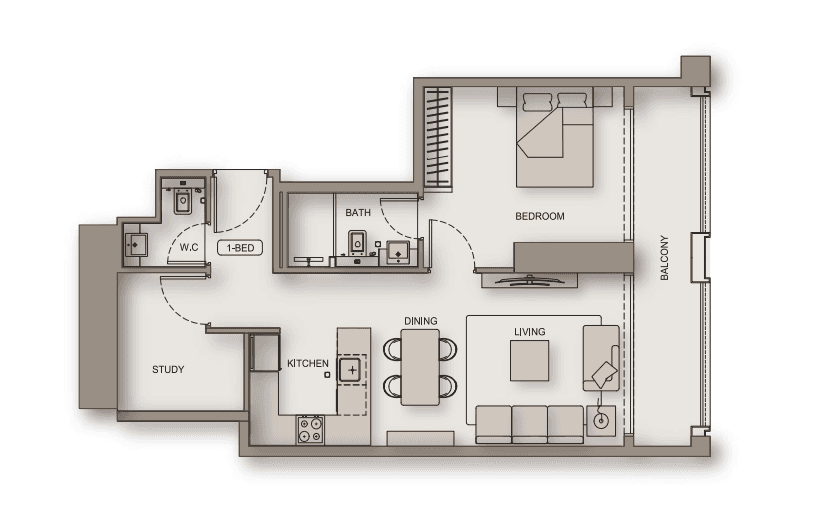  - 1 BED type 1