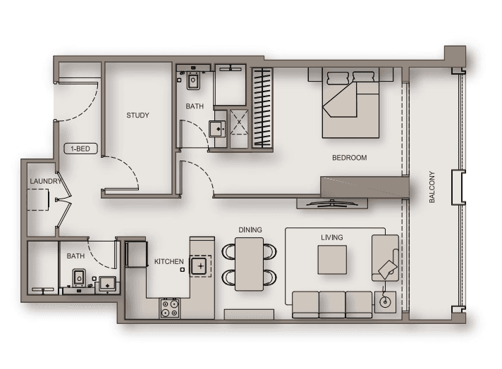  - 1 bed room type 3 