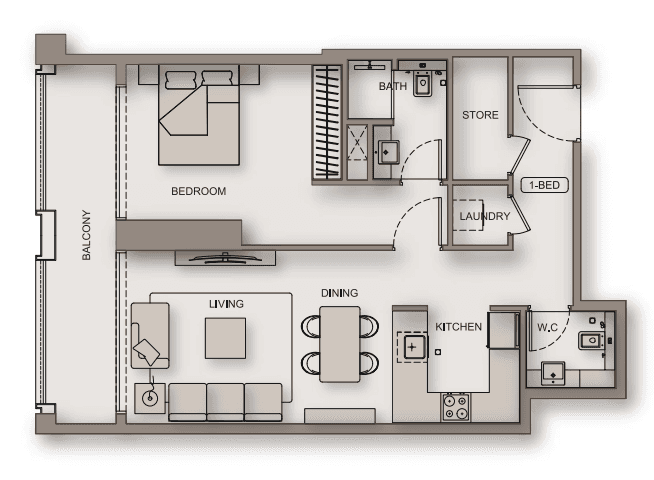  - 1 bed room type 4