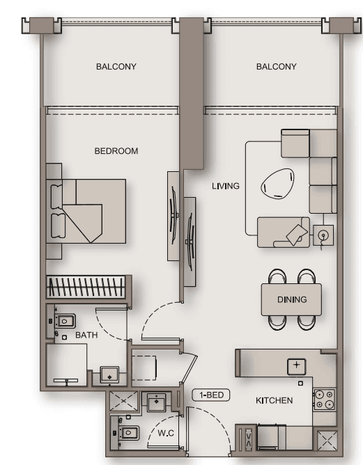  - 1 bed room type 5