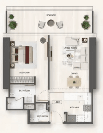  - 1 Bedroom – Type 2