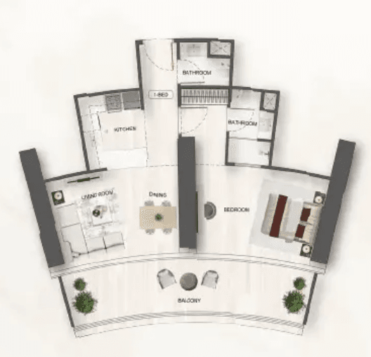  - 1 Bedroom – Type 3