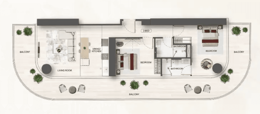  - 2 Bedroom – Type 1