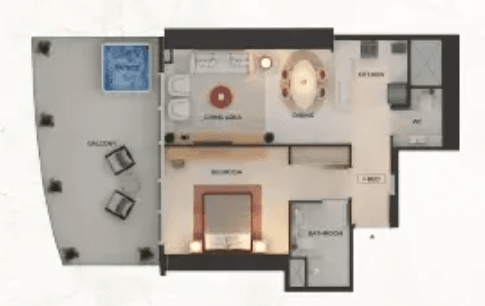  - 1 Bedroom Type 2