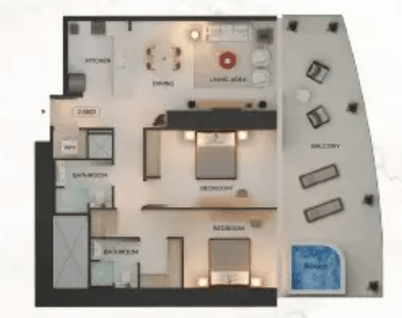  - 2 Bedroom Type 3