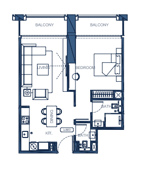  - 1 Bedroom Type 2