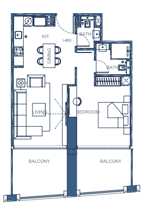  - 1 Bedroom Type 4