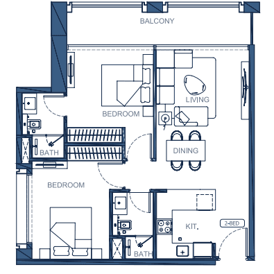  - 2 Bedroom Type 1
