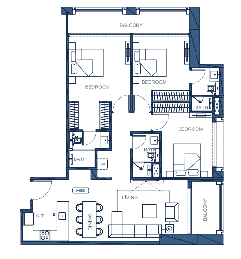  - 3 Bedroom Type 1