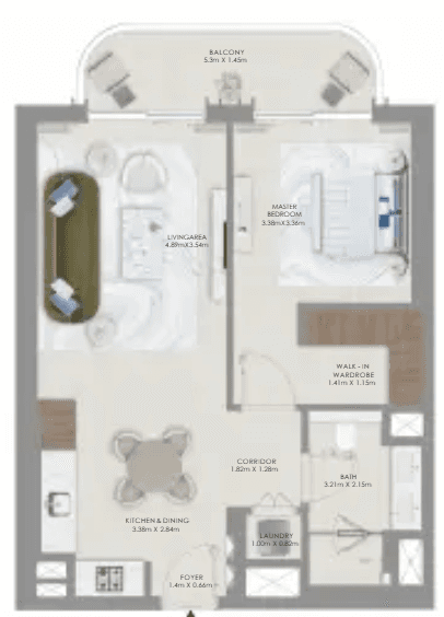  - 1 Bedroom Type 4