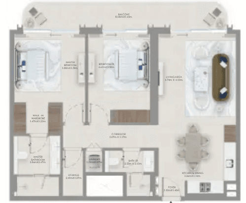 - 2 Bedroom Type 8