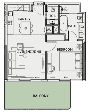  - 1 Bedroom Type 5 (Apartment)