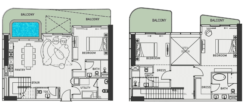  - 3 Bedroom Type 3 (Duplex Apartments)