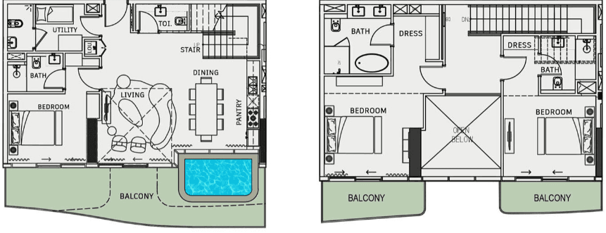  - 3 Bedroom Type 7 (Duplex Apartments)