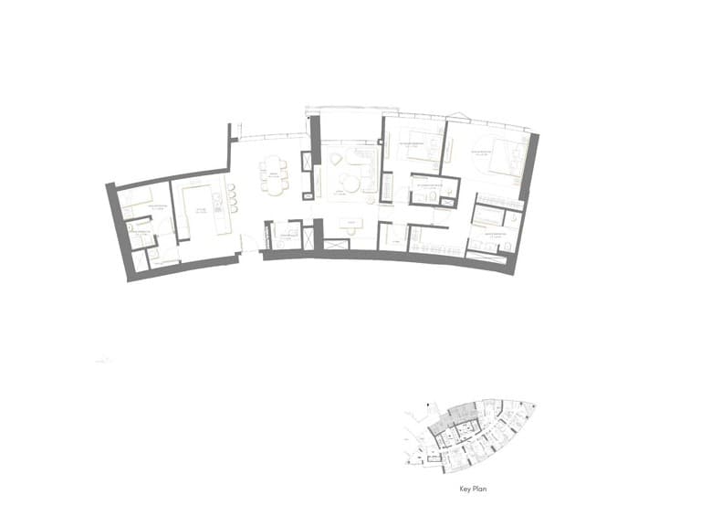  - 2 Bedroom	-  Level-14 	-  Apartment