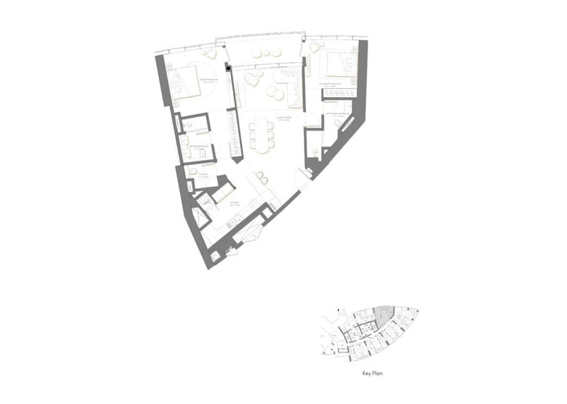  - 2 Bedroom	-  Level-14 	-  Apartment