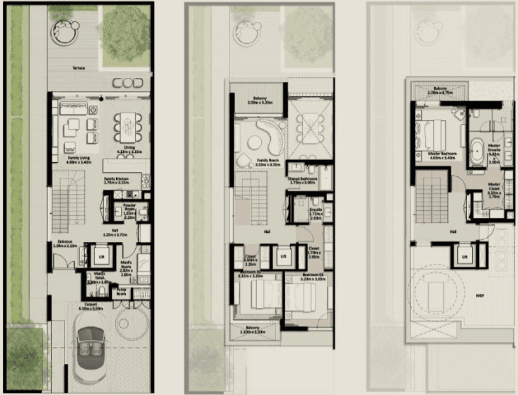  - 3 Bedroom Type 1 (Townhouse)