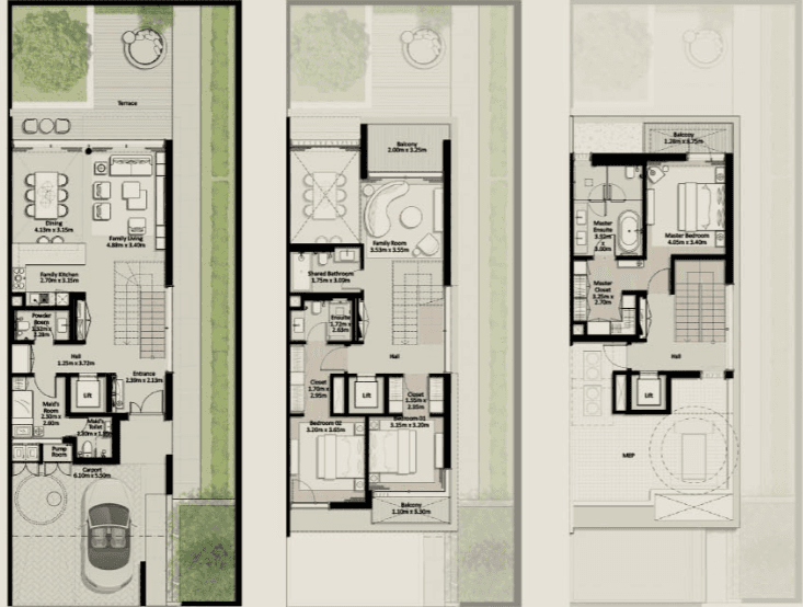  - 3 Bedroom Type 2 (Townhouse)