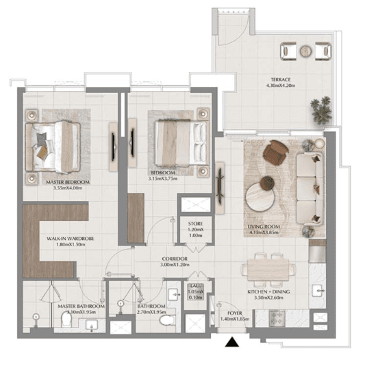  - 2 Bedrooms