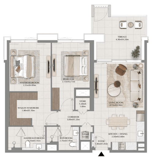  - 2 Bedrooms