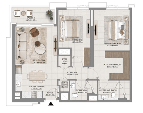  - 2 Bedrooms
