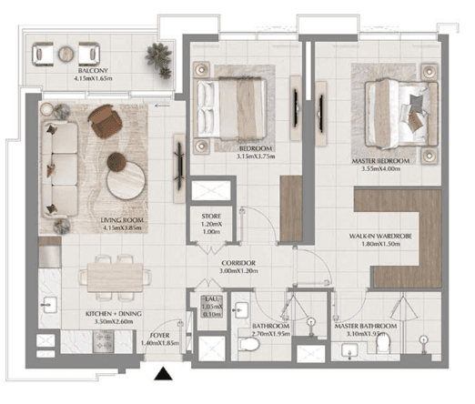 - 2 Bedrooms