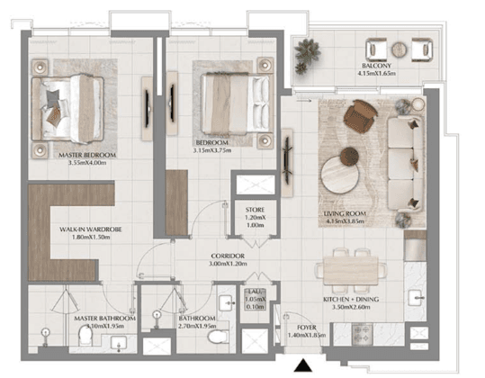  - 2 Bedrooms