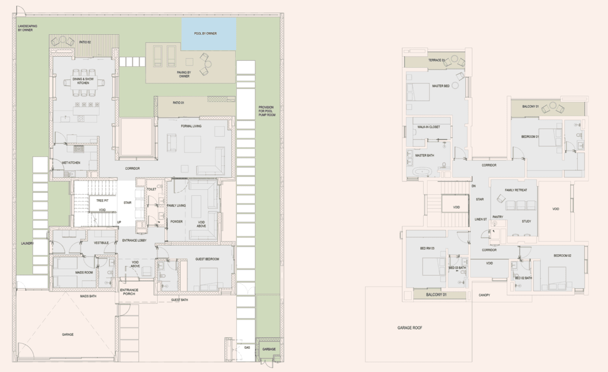  - 5 chambres (Villa)